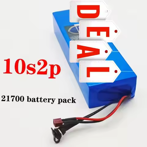 9.8Ah 21700 Lithium Battery Pack 36V Rechargeable Battery 10S2P For fishing bicycle Large Capacity B