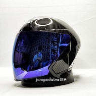 helm half face rsv carbon paket ganteng