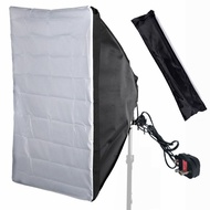 (UK Plug)50x70cm Studio Light Softbox Umbrella + E27 Socket Light Lamp Bulb Head Kit