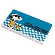 【Snoopy 史努比】隨身口罩收納盒-賽車系列 滾動史努比 （18.4x10.4x1.5cm）_廠商直送