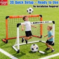 Portable Football Goal Set Folding Mini Football Soccer Goal Post Net Children's football Training