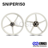 Enkei Mags 5 Spokes 4 Holes 522 Mags for Sniper150 Sniper155 1.4x17 /1.6x17 (pair)