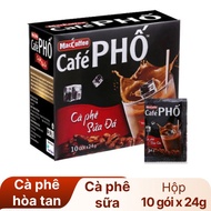 Combo of 4 Boxes of Maccoffee Iced Milk Street Coffee - Delicious Taste, Awake Every Day - 4 Boxes x