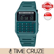 [Time Cruze] Casio CA-53 Vintage Digital Calculator Data Bank Green Resin Men Watch CA-53WB-3BDF CA-