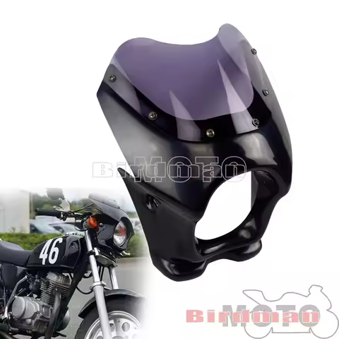 Motorbike Cafe Racer Headlight Fairing Retro Front Light Fairing Windshield For Honda CB 350 360 CB5