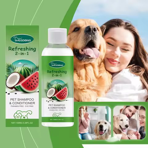 YEGBONG Refreshing 2-In-1 Pet Shampoo And Conditioner Itch Skin Moisturizing Dirt Odor Removal Condi