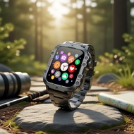 1.44-Inch 2025 Men's Military Smartwatch: Fitness Tracker, Health Monitor, Outdoor Sports, Bluetooth