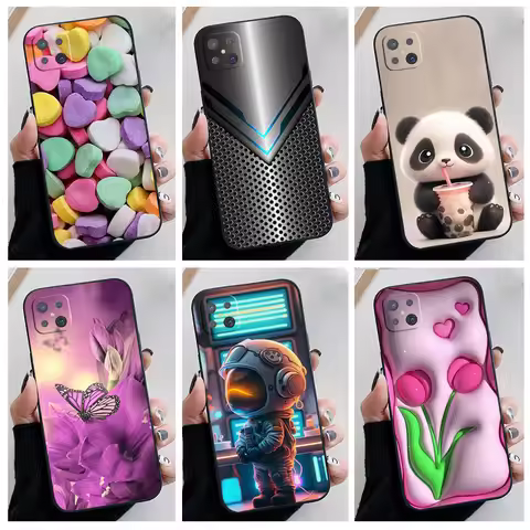 For OPPO Reno 4Z 5G Case Lovely Heart Panda Cool Silicone TPU Soft Back Cases for OPPO Reno4 Z A92s 