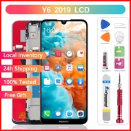 Original LCD with Frame For Huawei Y6 2019/HONOR 8A/Y6P/HONOR 9A LCD Display Touch Screen Display Re