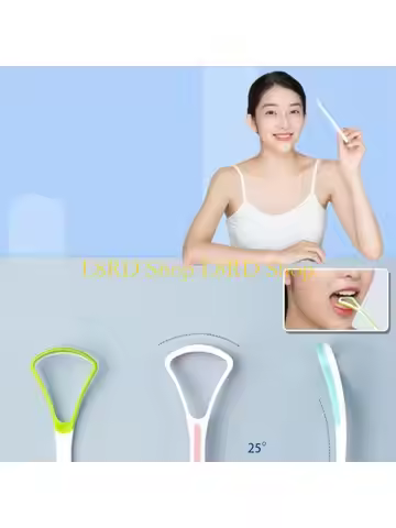 L8RD Silicone Tongue Scraper Brush Care To Keep for Fresh Breath Tongue Cleaner