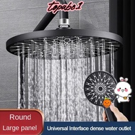TOPABC1 RainfallShower Head, High Pressure Large Panel Shower Head, Fashion Water-saving Multi-function 3 Modes Adjustable Shower Sprayer