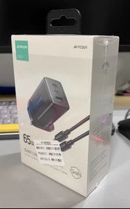 全新 Joyroom 65W 三口充電器 Fast Charger Kit 連1.2M雙type-c充電線