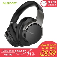 WY Ting ยี่ห้อ ausdom anc8 เสียงที่ใช้งานยกเลิกหูฟังไร้สายชุดหูฟังบลูทูธกับซูเปอร์ไฮไฟลึกเบส 20H เวล