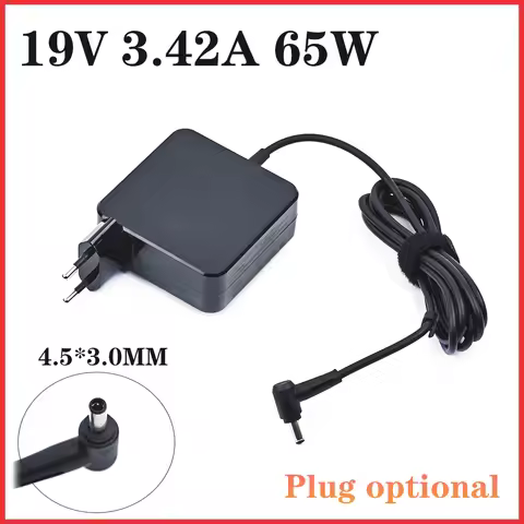 19V 3.42A 65W 4.5*3.0MM Charger Laptop Adapter For ASUS UX481 UX481FL UX480 UX480FD X755J P553UJ PU3