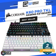 CORSAIR K60 PRO TKL RGB Tenkeyless Optical Mechanical Gaming Keyboard - CORSAIR OPX Switch [TKL Layo