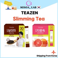 [TEAZEN] Korean Slimming Tea Powder 2 Types / 30 T / Diet Tea / Water Mix / Grapefruit Tea / Puer Te