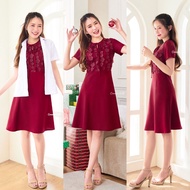 Common Cold Dress รุ่น Reindeer (สีแดงเลือดหมู)