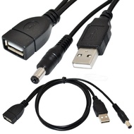 [Over 2 Items] USB Hard Disk Cable USB M/F 5.5 5V 1M 5.5 * 2.1 Power USB with Power Cord