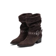 H8 | Vintage Brown Cowgirl Boots