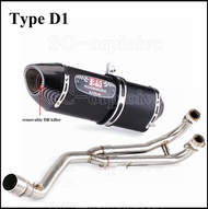 [HKJUS] Tmax T-max 530 500 Full Exhaust system Yoshimura R77 Exhaust muffler Pipe With db killer For