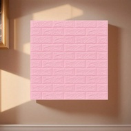 3D Foam Wall Stickers - Self-Adhesive Removable Wallpaper Background, Shock-Proof Soft Padding, Wate