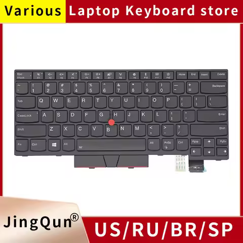 US Russian Laptop Keyboard For Lenovo Thinkpad T470 T480 A475 A485 01HX459 01AX364 01AX569 01AX487 0