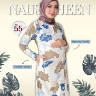 HIYAHAURA Maternity Nursing Blouse Breastfeeding Friendly Baju Mengandung Menyusu Muslimah Maternity