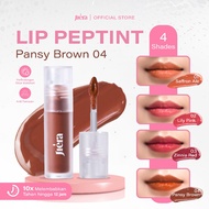 Jiera Lip Peptint 3.5ml | Shade 0.4 Pansy Brown - Lip Tint Peptide Squalane | 2in1 Lip Treatment and