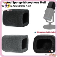 DIACHASG 1pcs Mic Windscreen Cover, Replacement Windproof Microphone Muff, Flocked Sponge Foam Noise