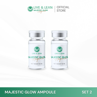 ราคา 2 กล่อง พิเศษ Live & Lean Majestic Glow Ampoule แอมพูลสูตรเข้มข้น NK Cell