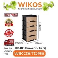 Lowest Price 🔥🔥🔥 [Wikostore]  Felton FDR485 Durable Drawer 5 Tiers (20"W x 16"D x 45"H)