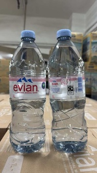 (原箱優惠) 依雲 EVIAN 天然礦泉水1L x 12枝 (平行進口)