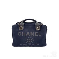 芯片款【98 新 二手】香奈兒 CHANEL Deauville 多芬托特包