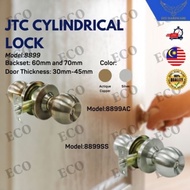 JTC Heavy Duty Cylindrical Door Knob Lock Kunci Pintu Rumah Tombol Pintu Bilik Rumah Model:8899-SS