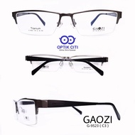 frame kacamata pria Titanium gaozi 9523 Half Frame Korea original