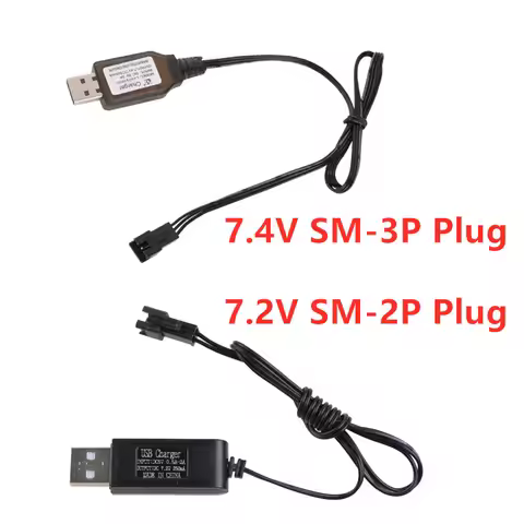 7.2V/7.4V Li-ion NiMH Battery Charger For RC Car Boat toys battery with SM-2P/SM-3P SM Plug charger 