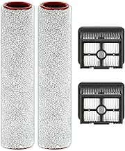 (4 Pack) H15 Pro Replacement Brush Rollers and HEPA Filters Compatible with Dreame H15 Pro/ H15 Mix/