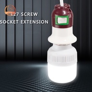BZ E27 Lamp Bulb Holder With Switch Cord Flexible Extension LED Light Bulb Lamp Equipped
