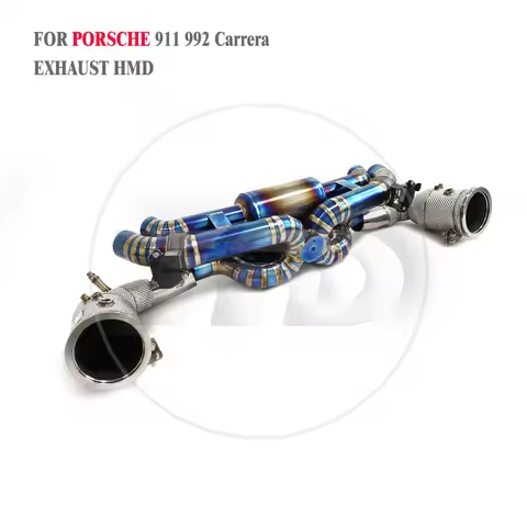 HMD Titanium Alloy Exhaust System Performance Valve Catback For Porsche 911 992 Carrera 3.0T High Fl