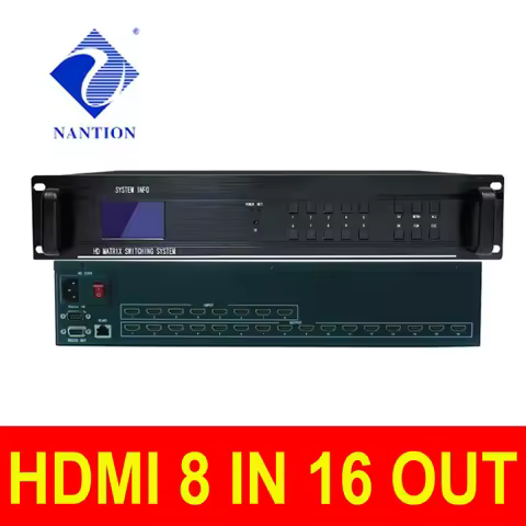 HDMI-compatible MATRIX 8x16 8IN16OUT 8 channels 2k 4k HDMI-compatible 8 in16 out all digital 3D matr