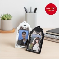 Creative 3 Inch/2R Kpop Idol Card Holder with Protective Sleeves, Photo Protector, Keychain Bag Pend