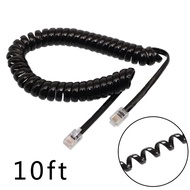 3meters Telephone Handset Phone Extension Cord Curly Coiled Cable Spring Wire[mall-sg]
