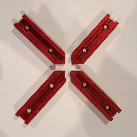 1Set T-Track Intersection Kit, For 19mm T-Track Slot Miter Track Jig For Carpentry Mitered Double Cu