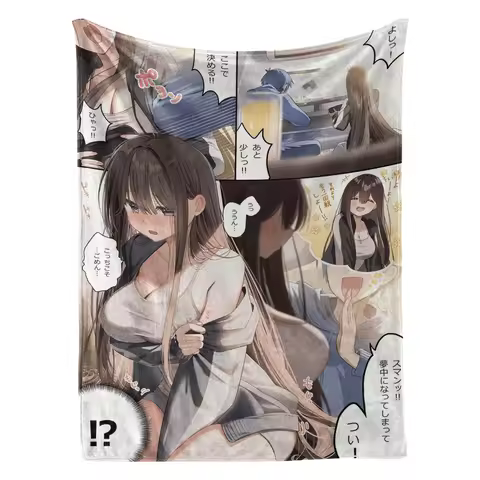 Blue Archive Digital Print Blanket - Ultra Soft Flannel Material, Double-Sided Warm Fleece