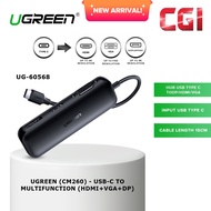 Ugreen 3 In 1 USB-C to Multifunction HDMI+VGA+DP CM260 60568