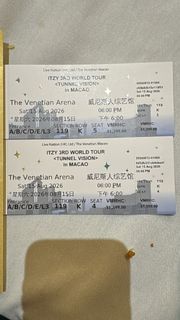 ITZY 3RD WORLD TOUR 澳門站 門票