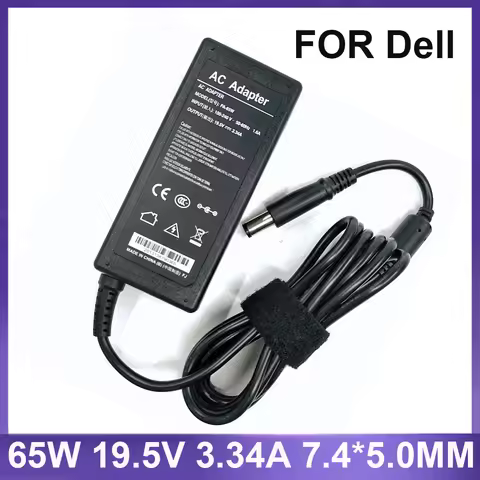 19.5V 3.34A 65W 7.4*5.0mm AC Laptop Charger Adapter For Dell Latitude E5250 E5440 E5450 E5540 E5550 