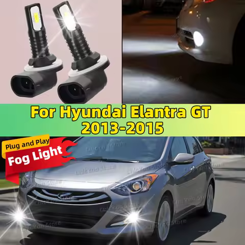 For Hyundai Elantra GT 2013 2014 2015 2Pcs LED Lamp Car Front Fog Light 20000LM Ultra Bright Crisp C