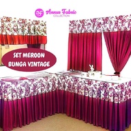 Langsir Dapur , Skirting meja, Skirting Table Top, Meja guru , Meja murid, Meja pejabat ( Renda Leka
