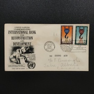 1960 First Day Cover United Nations - International Bank for Reconstruction and Development